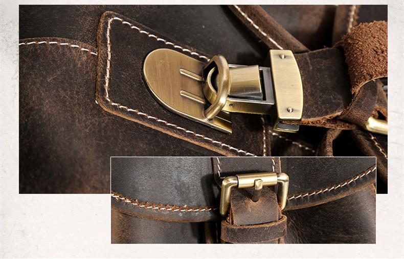Thompson Mini Leather Backpack | Artisanal Handmade Genuine Leather Design