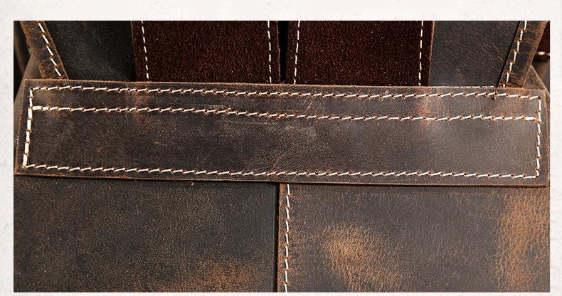 Thompson Mini Leather Backpack | Artisanal Handmade Genuine Leather Design