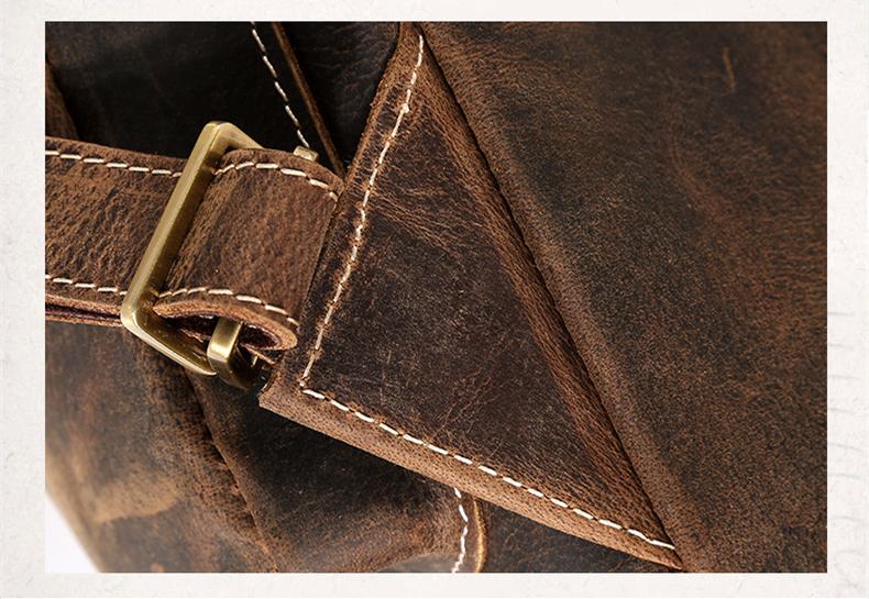 Thompson Mini Leather Backpack | Artisanal Handmade Genuine Leather Design