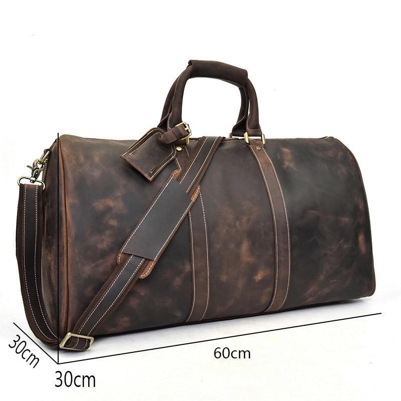 Elevate Your Weekend Getaway with the Brighton Handcrafted Leather Duffle Bag