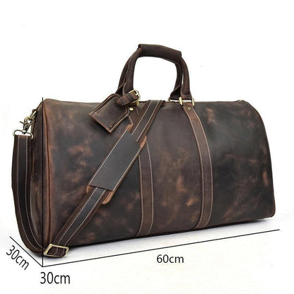 Elevate Your Weekend Getaway with the Brighton Handcrafted Leather Duffle Bag