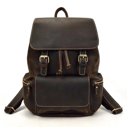 Chic Vintage Leather Harlem Backpack - Timeless Style for Every Adventure