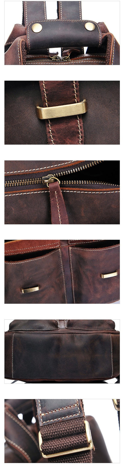 Elevate Your Style with the SoHo Handmade Genuine Leather Backpack