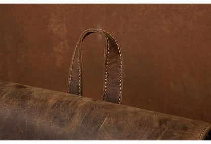 Riverside Vintage Leather Backpack - Timeless Style Meets Functionality