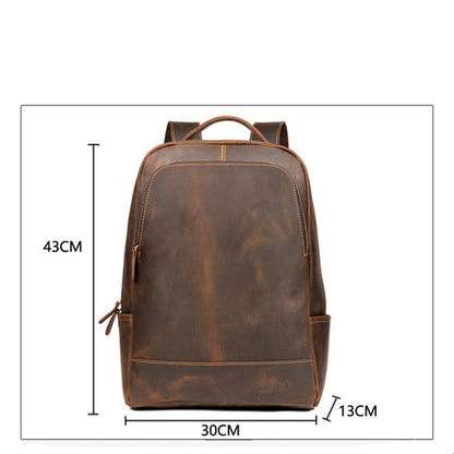 The Varick Vintage Leather Backpack | Chic Minimalist Design