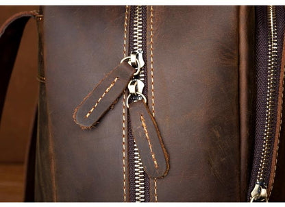 The Varick Vintage Leather Backpack | Chic Minimalist Design