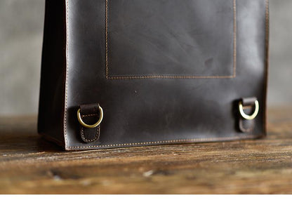 Sleek Tudor Backpack | Authentic Leather with Modern Edge Design