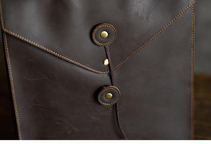 Sleek Tudor Backpack | Authentic Leather with Modern Edge Design