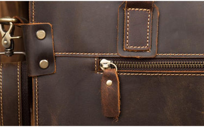 Stylish Vanderbilt Genuine Leather Messenger Briefcase