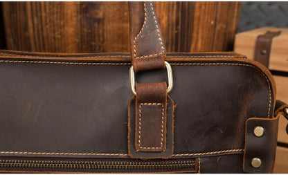 Stylish Vanderbilt Genuine Leather Messenger Briefcase