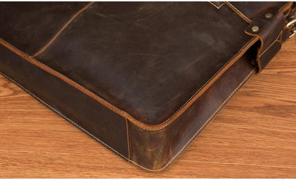 Stylish Vanderbilt Genuine Leather Messenger Briefcase