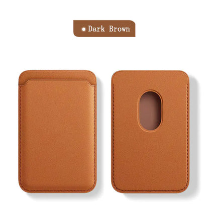 Magnetic Leather iPhone Wallet Case