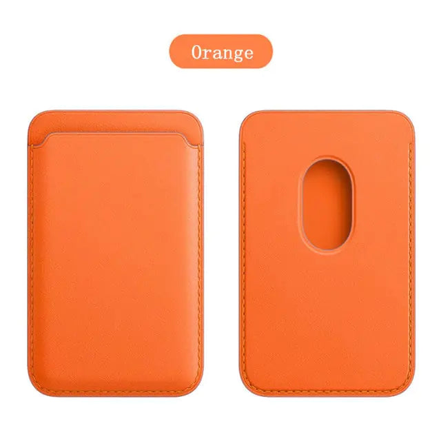 Magnetic Leather iPhone Wallet Case