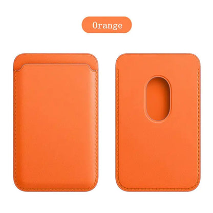 Magnetic Leather iPhone Wallet Case