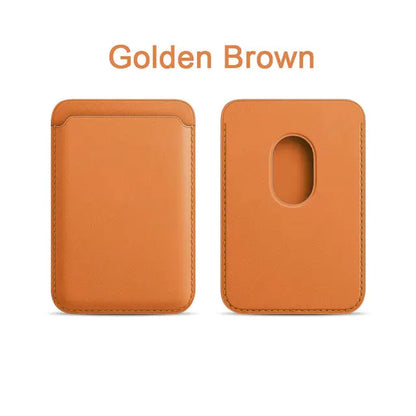 Magnetic Leather iPhone Wallet Case